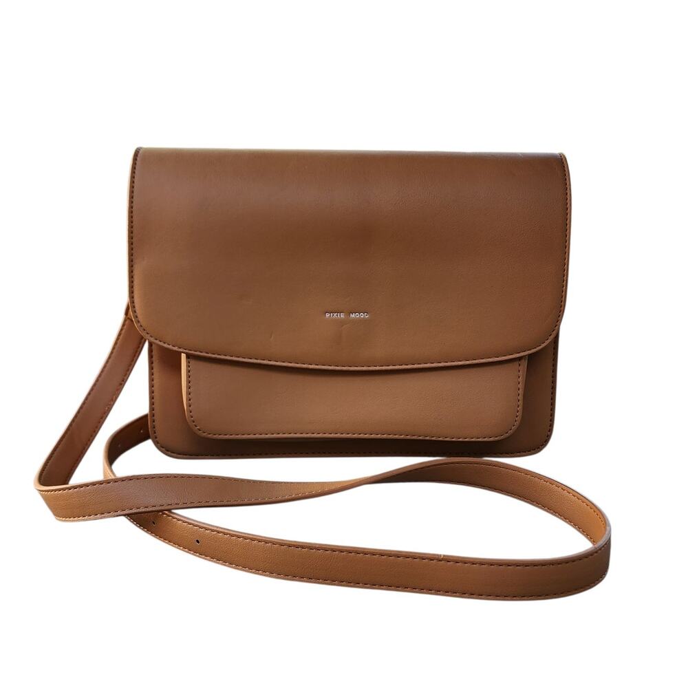 Pixie Mood Zoe Honey Vegan Leather Convertible Crossbody Bag - Picture 12 of 12